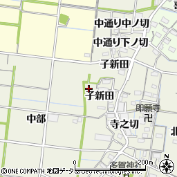 愛知県稲沢市祖父江町島本川田周辺の地図