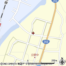 兵庫県朝来市立野462周辺の地図