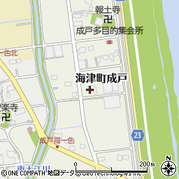 岐阜県海津市海津町成戸186-2周辺の地図