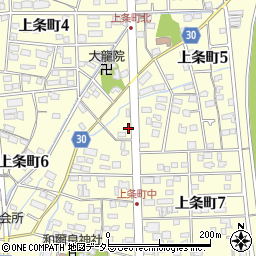 愛知県春日井市上条町5丁目102周辺の地図