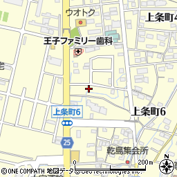 愛知県春日井市上条町6丁目2349-6周辺の地図