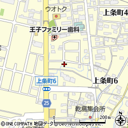 愛知県春日井市上条町6丁目2349-7周辺の地図