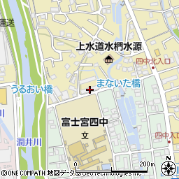 静岡県富士宮市淀師270周辺の地図