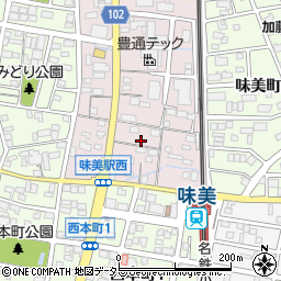 愛知県春日井市味美西本町1552周辺の地図