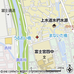 静岡県富士宮市淀師414周辺の地図