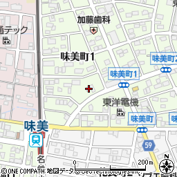 愛知県春日井市味美町1丁目43周辺の地図