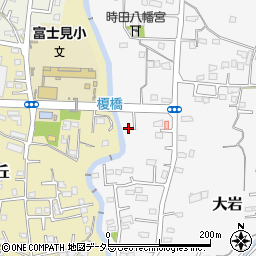静岡県富士宮市大岩132-16周辺の地図
