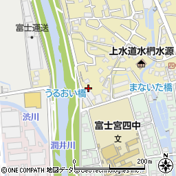 静岡県富士宮市淀師413周辺の地図