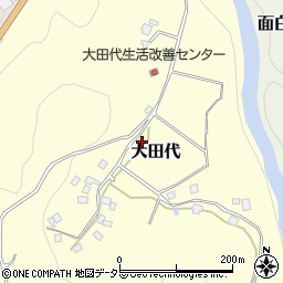千葉県夷隅郡大多喜町大田代周辺の地図