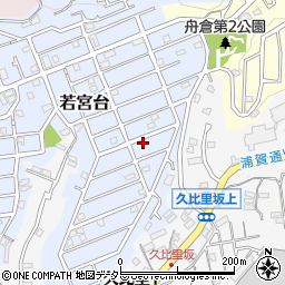 神奈川県横須賀市若宮台4-3周辺の地図