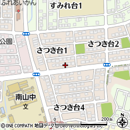 愛知県瀬戸市さつき台1丁目60周辺の地図