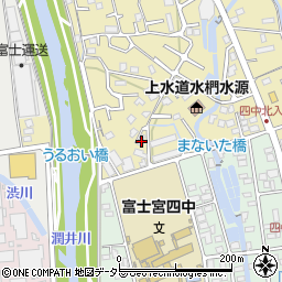 静岡県富士宮市淀師276周辺の地図