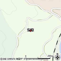 鳥取県日野郡日野町安原周辺の地図