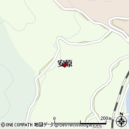 鳥取県日野町（日野郡）安原周辺の地図
