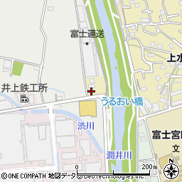 静岡県富士宮市淀師411周辺の地図