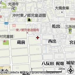 愛知県北名古屋市沖村蔵前52周辺の地図