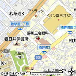 勝川三宅眼科周辺の地図