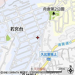 神奈川県横須賀市若宮台4-7周辺の地図