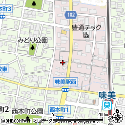 愛知県春日井市味美西本町2664周辺の地図