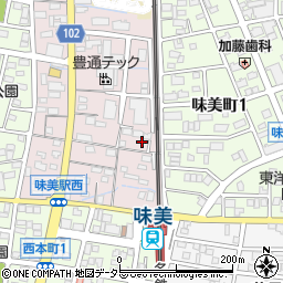 愛知県春日井市味美西本町1607周辺の地図