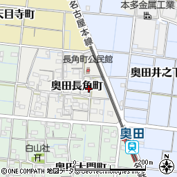 愛知県稲沢市奥田長角町59周辺の地図