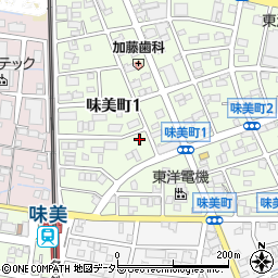 愛知県春日井市味美町1丁目62周辺の地図