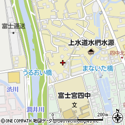 静岡県富士宮市淀師416周辺の地図