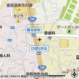 魚がし鮨流れ鮨富士宮店周辺の地図