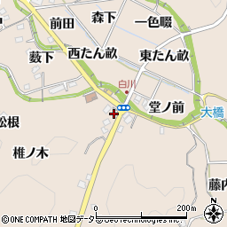 愛知県豊田市白川町引地周辺の地図