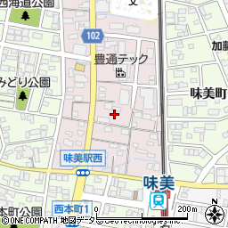 愛知県春日井市味美西本町1559周辺の地図