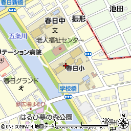 清須市立春日小学校周辺の地図