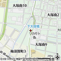 愛知県稲沢市大塚南9丁目37周辺の地図