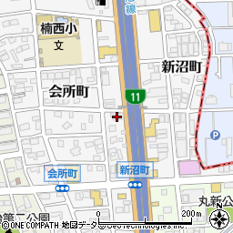 ラーメン 餃子 楽周辺の地図