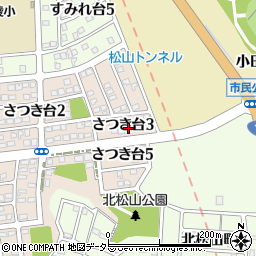 愛知県瀬戸市さつき台3丁目56周辺の地図