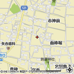 愛知県稲沢市矢合町鈴置西1474-12周辺の地図