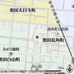 愛知県稲沢市奥田長角町9周辺の地図