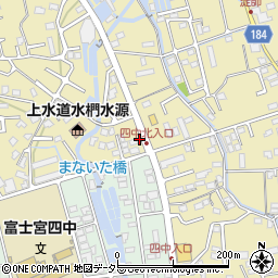 静岡県富士宮市淀師155周辺の地図