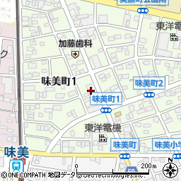 愛知県春日井市味美町1丁目158周辺の地図