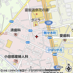 静岡県富士宮市ひばりが丘881周辺の地図
