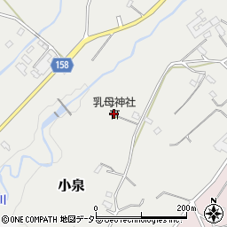 乳母神社周辺の地図