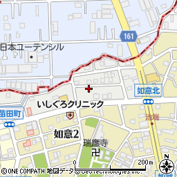 愛知県名古屋市北区苗田町周辺の地図