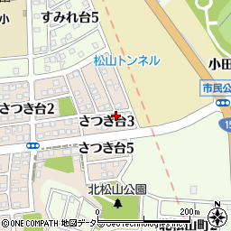 愛知県瀬戸市さつき台3丁目50周辺の地図