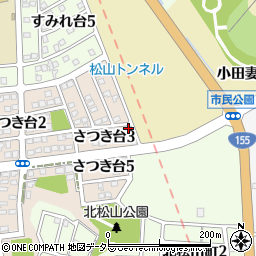 愛知県瀬戸市さつき台3丁目52周辺の地図