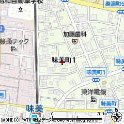 愛知県春日井市味美町1丁目78周辺の地図