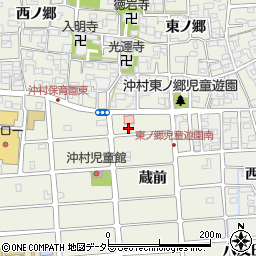愛知県北名古屋市沖村蔵前3周辺の地図