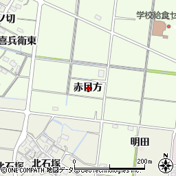 愛知県稲沢市祖父江町両寺内赤目方周辺の地図
