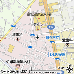 静岡県富士宮市ひばりが丘879周辺の地図