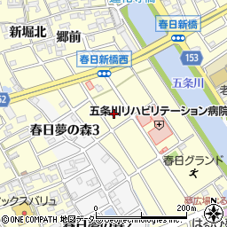 愛知県清須市春日新堀周辺の地図