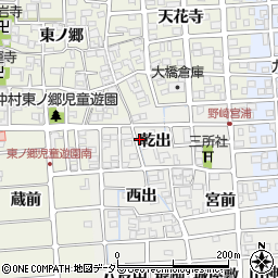 愛知県北名古屋市野崎（乾出）周辺の地図