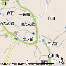 愛知県豊田市白川町（松ノ本）周辺の地図